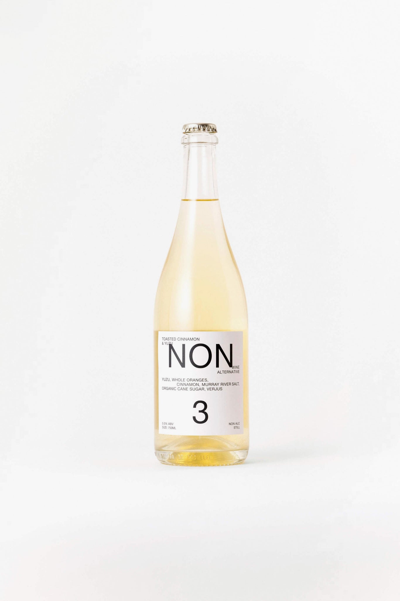 NON3 Toasted Cinnamon & Yuzu Bottle front label